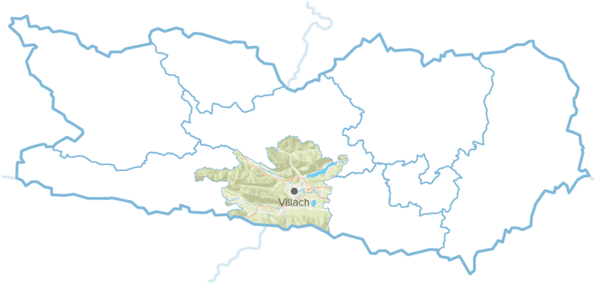 Region Villach map Region Villach map